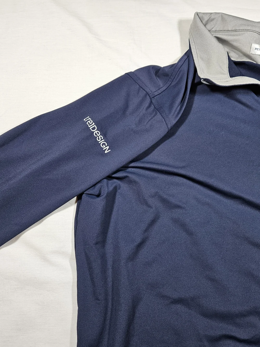 Peter Millar Men's Golf Pullover Quarter Zip XXL Navy Blue Dell Technologies